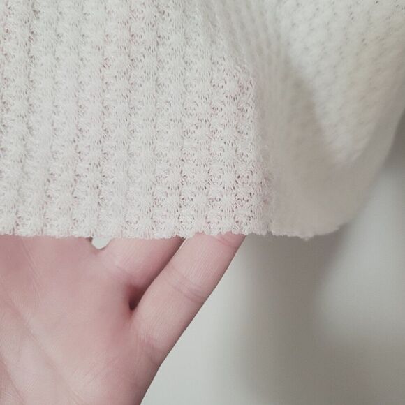 New American Eagle Waffle Cropped Tank in White Size Medium NWT - Picture 2 of 6